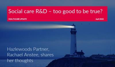 Social care R&D - too good to be true?